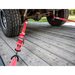 AFX Motorsports | 2In x 8Ft Ratchet Tie Down w/ Twisted Snap Hooks & Axle Strap Combo -BLACK