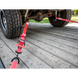 AFX Motorsports | 2In x 8Ft Ratchet Tie Down w/ Twisted Snap Hooks & Axle Strap Combo -BLACK