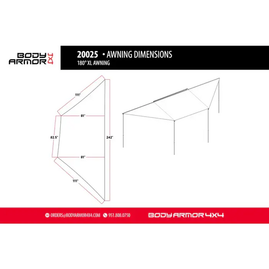 AFX Motorsports | Body Armor 4x4 Sky Ridge 180XL w/ Mounting Brackets