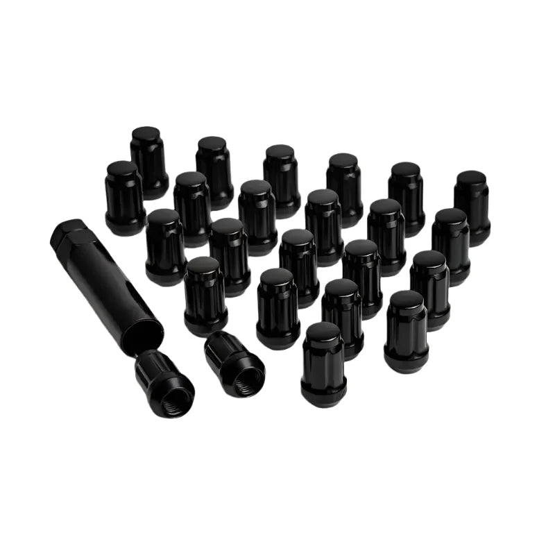 AFX Motorsports | ICON Alloys Lug Nut Kit Black - 12x1.5 - 24 Lug Nuts w/ Key